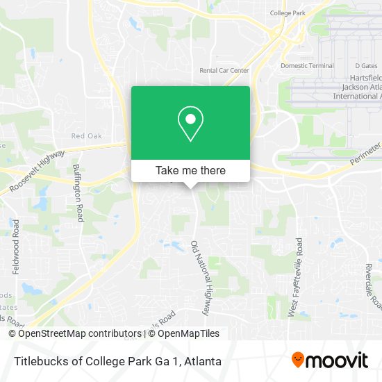 Mapa de Titlebucks of College Park Ga 1