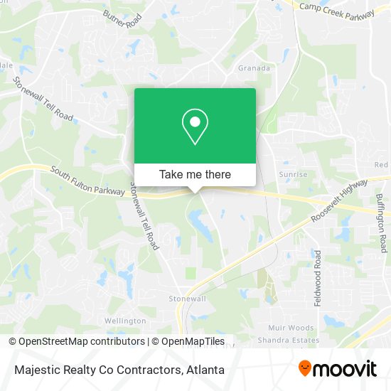 Majestic Realty Co Contractors map