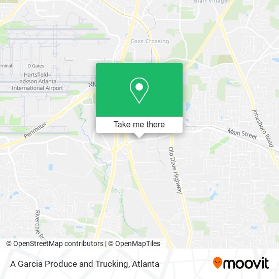 A Garcia Produce and Trucking map