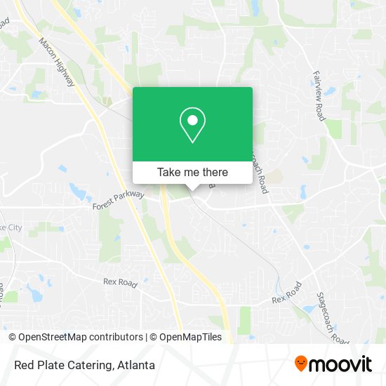 Red Plate Catering map