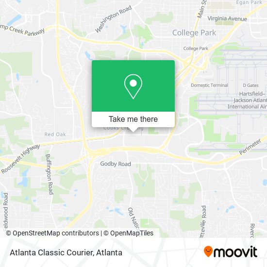 Mapa de Atlanta Classic Courier