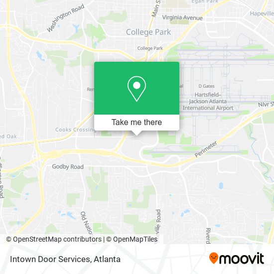 Mapa de Intown Door Services