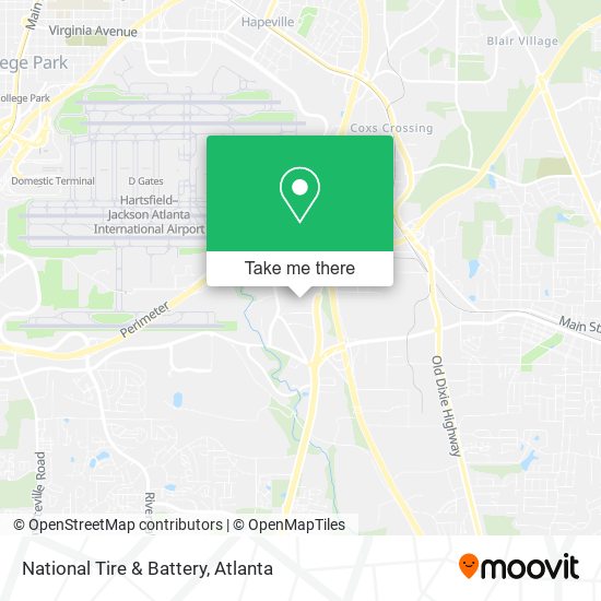 National Tire & Battery map