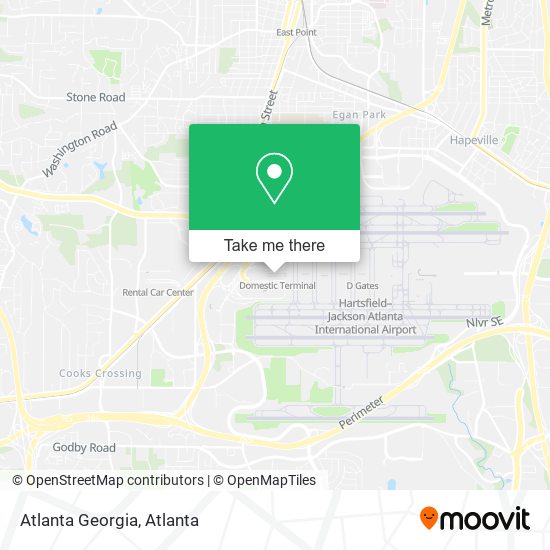 Atlanta Georgia map