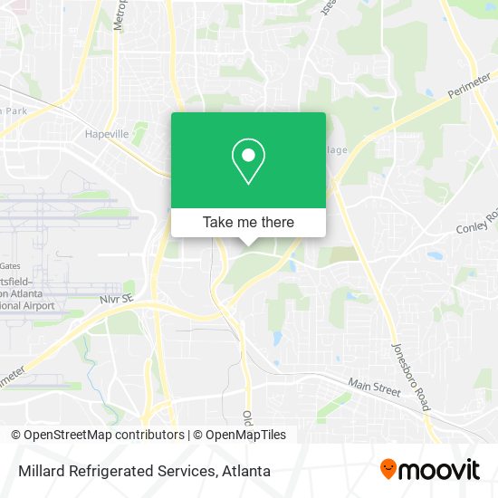 Millard Refrigerated Services map