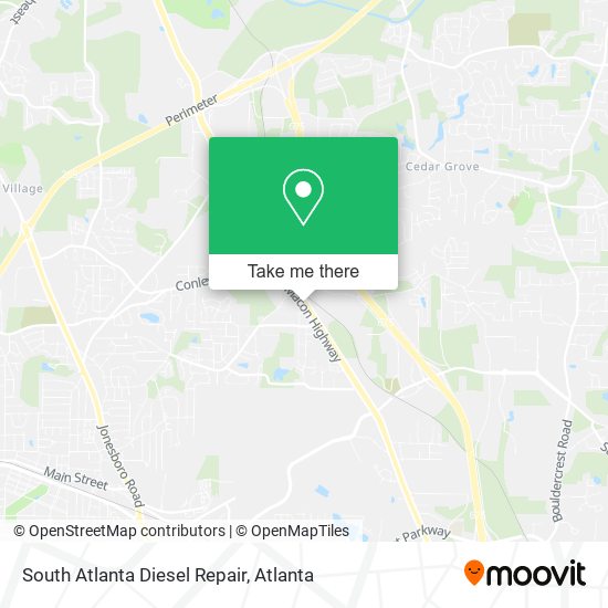 South Atlanta Diesel Repair map
