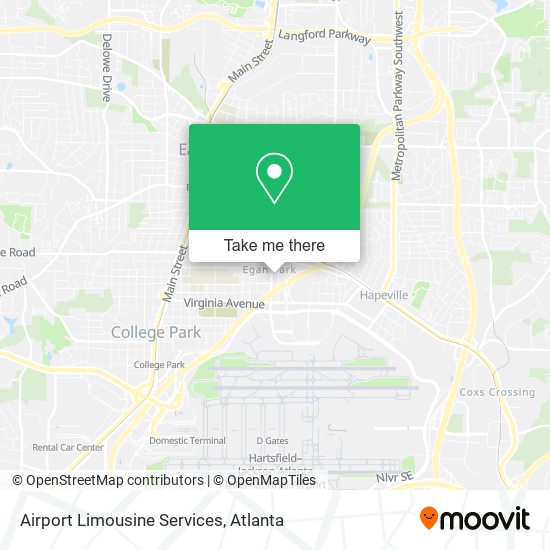 Mapa de Airport Limousine Services