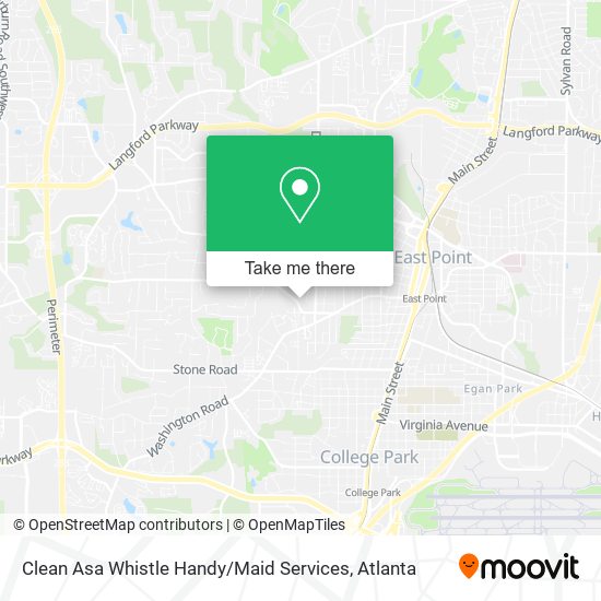 Mapa de Clean Asa Whistle Handy / Maid Services
