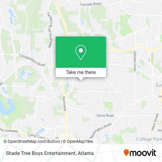 Mapa de Shade Tree Boys Entertainment