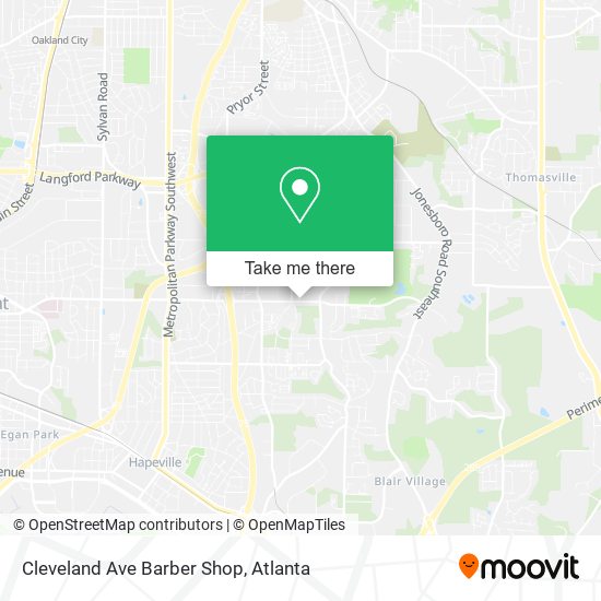 Cleveland Ave Barber Shop map