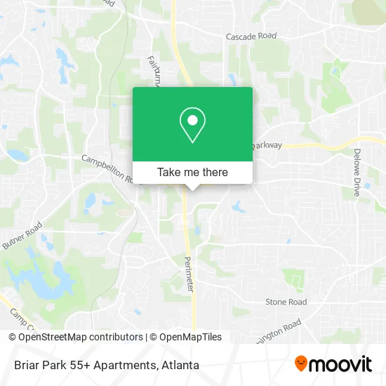 Briar Park 55+ Apartments map