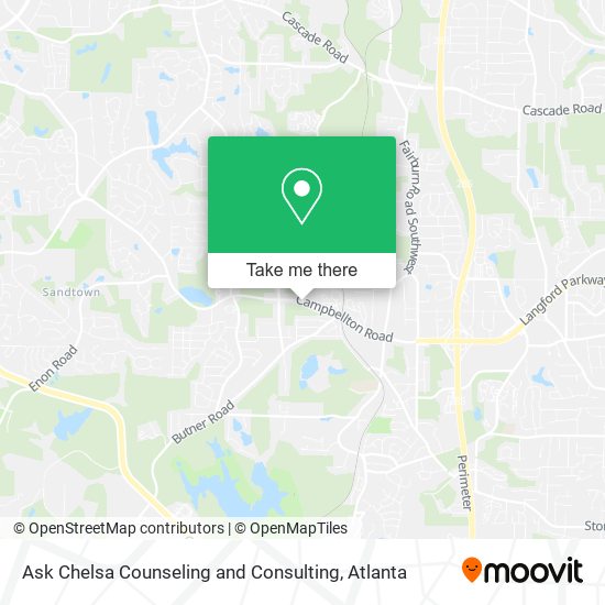 Ask Chelsa Counseling and Consulting map