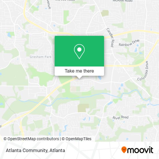 Mapa de Atlanta Community