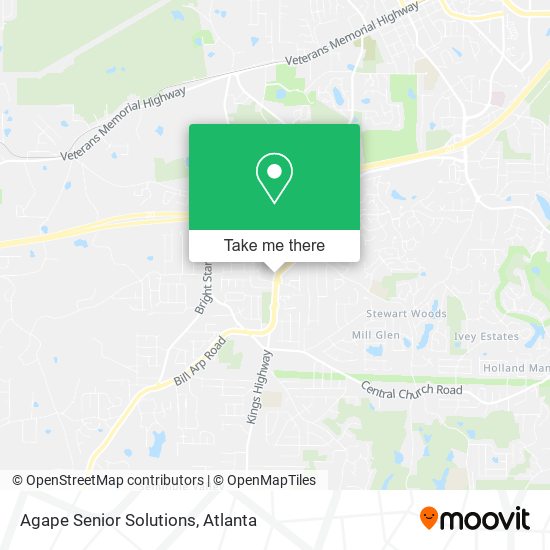 Agape Senior Solutions map