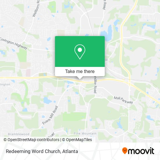 Redeeming Word Church map