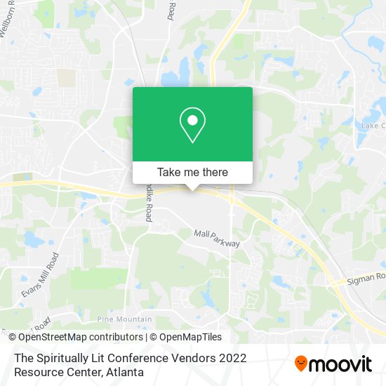 Mapa de The Spiritually Lit Conference Vendors 2022 Resource Center