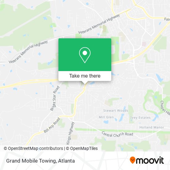 Grand Mobile Towing map