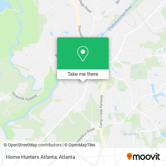 Mapa de Home Hunters Atlanta