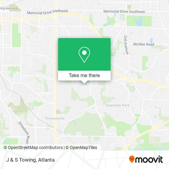 J & S Towing map