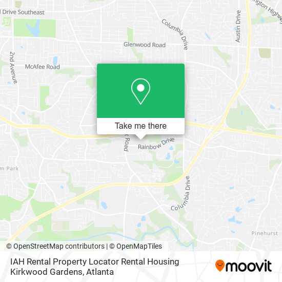 Mapa de IAH Rental Property Locator Rental Housing Kirkwood Gardens