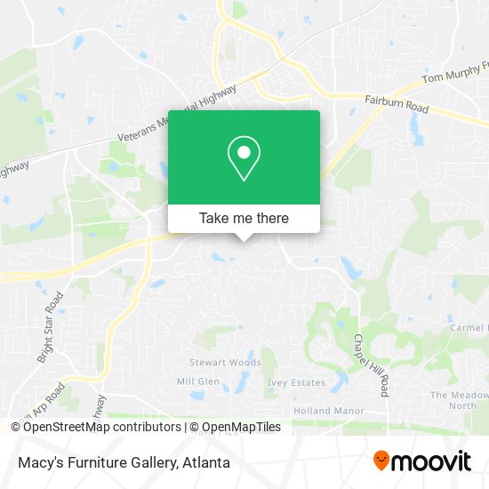 Mapa de Macy's Furniture Gallery