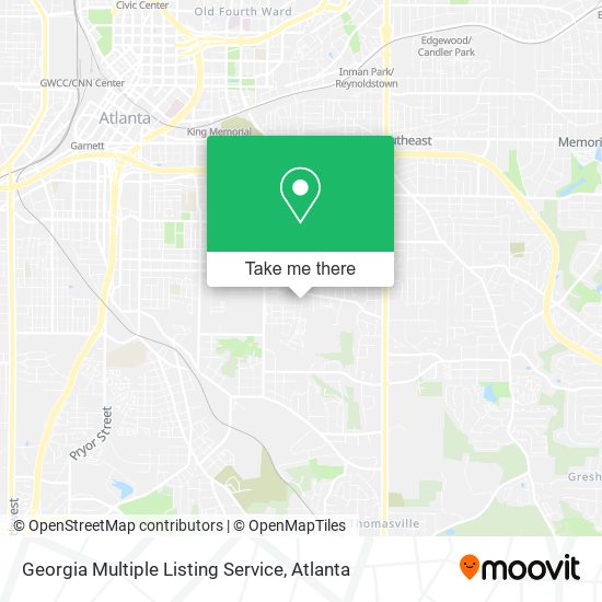Mapa de Georgia Multiple Listing Service