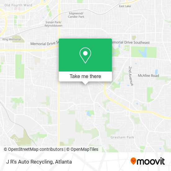 Mapa de J R's Auto Recycling