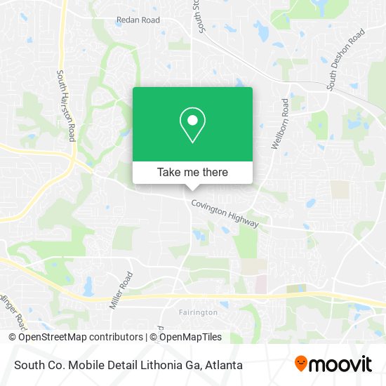 Mapa de South Co. Mobile Detail Lithonia Ga