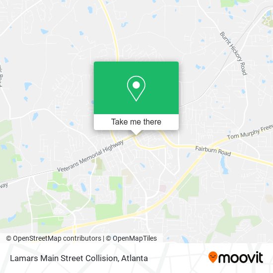 Mapa de Lamars Main Street Collision