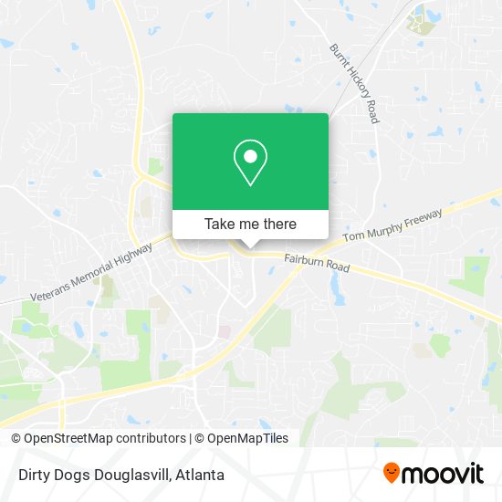 Dirty Dogs Douglasvill map