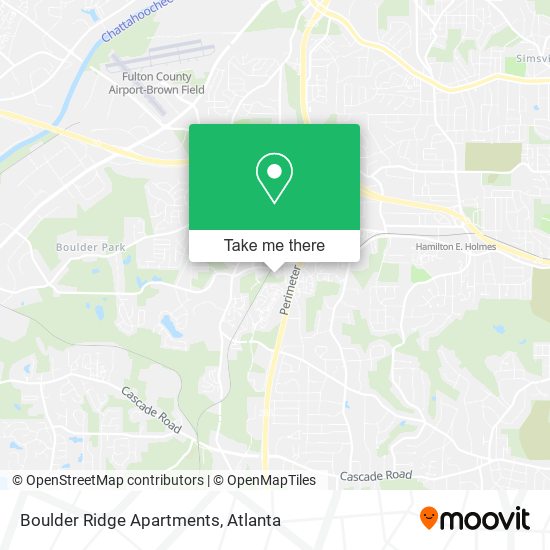 Mapa de Boulder Ridge Apartments