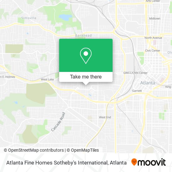 Mapa de Atlanta Fine Homes Sotheby's International