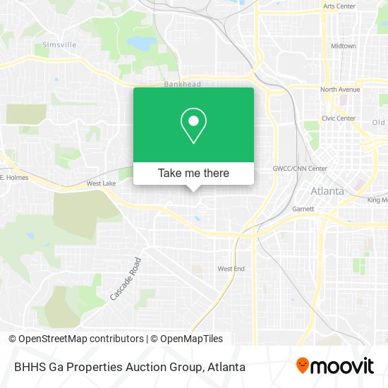 BHHS Ga Properties Auction Group map
