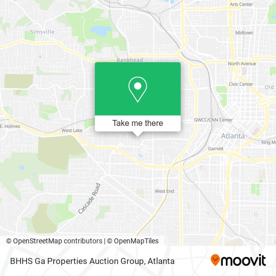 Mapa de BHHS Ga Properties Auction Group