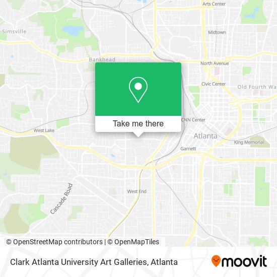 Mapa de Clark Atlanta University Art Galleries