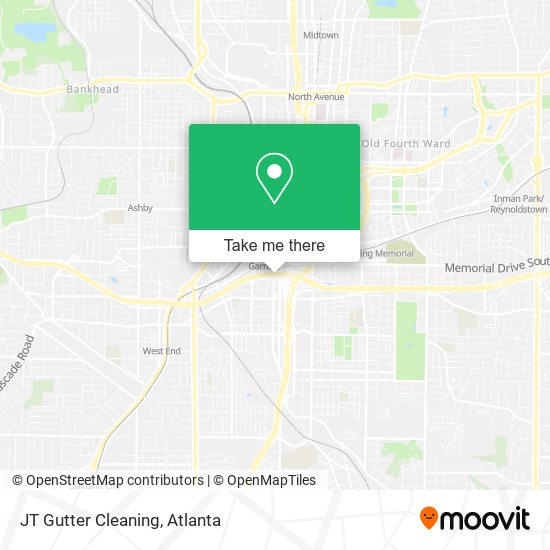 JT Gutter Cleaning map