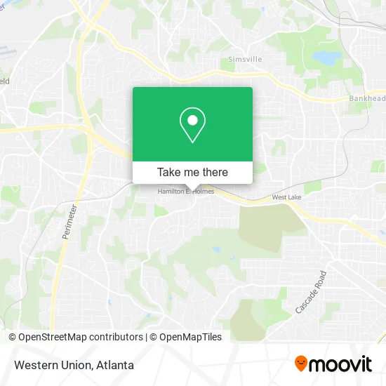 Mapa de Western Union