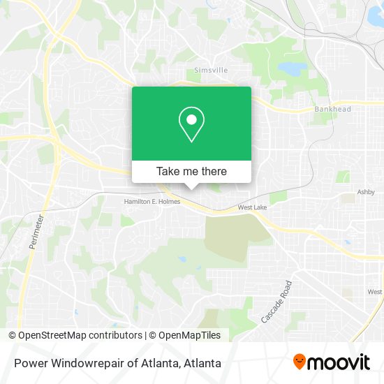 Mapa de Power Windowrepair of Atlanta