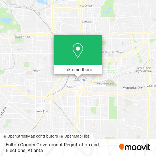 Mapa de Fulton County Government Registration and Elections