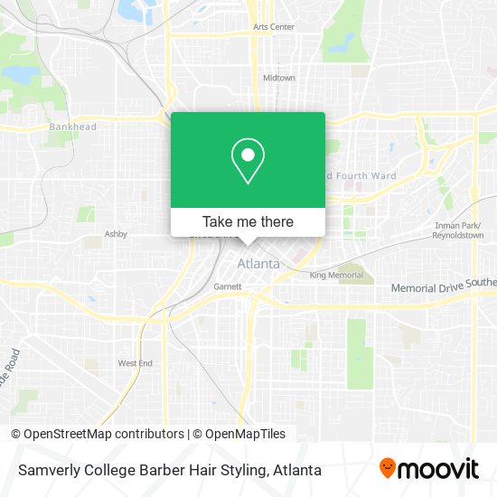 Samverly College Barber Hair Styling map
