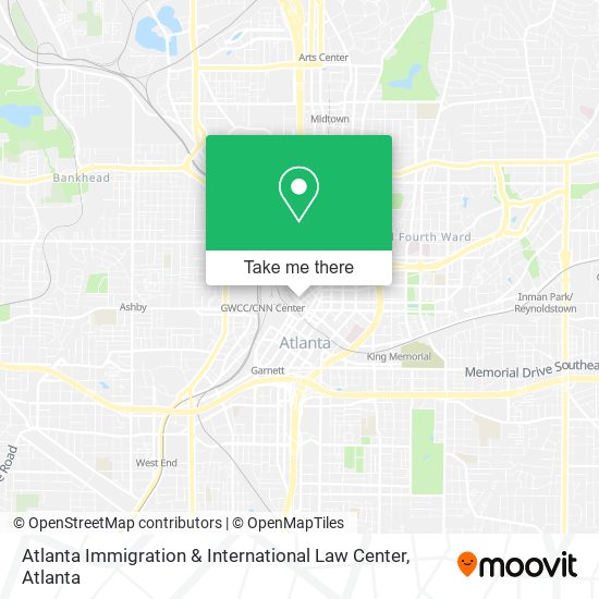 Atlanta Immigration & International Law Center map