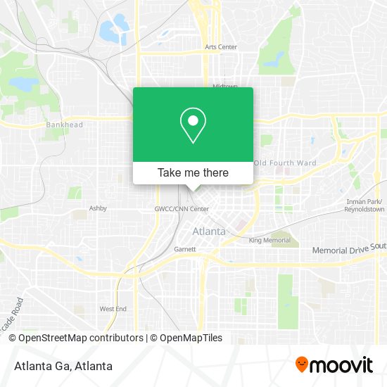 Mapa de Atlanta Ga