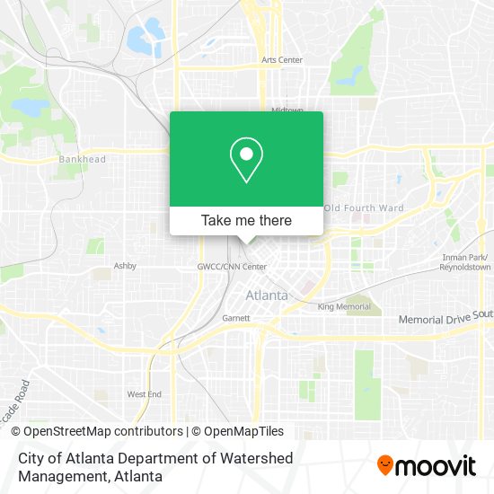 Mapa de City of Atlanta Department of Watershed Management