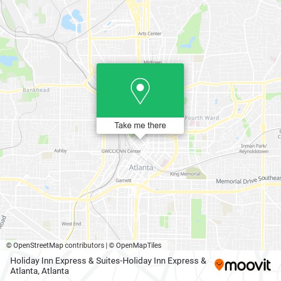 Mapa de Holiday Inn Express & Suites-Holiday Inn Express & Atlanta