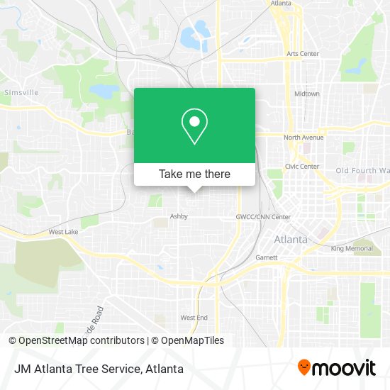 Mapa de JM Atlanta Tree Service