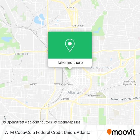 Mapa de ATM Coca-Cola Federal Credit Union