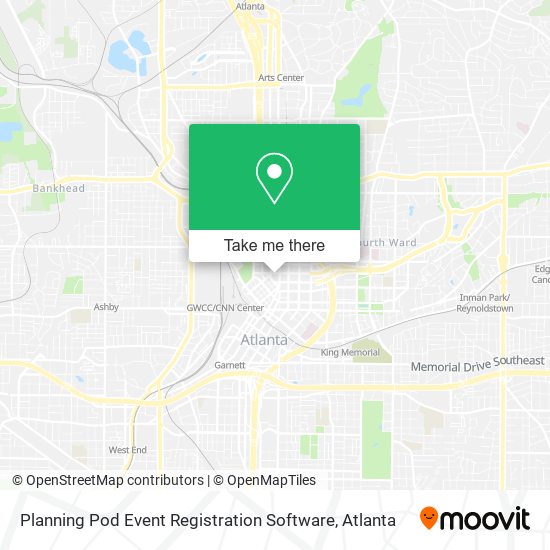 Mapa de Planning Pod Event Registration Software