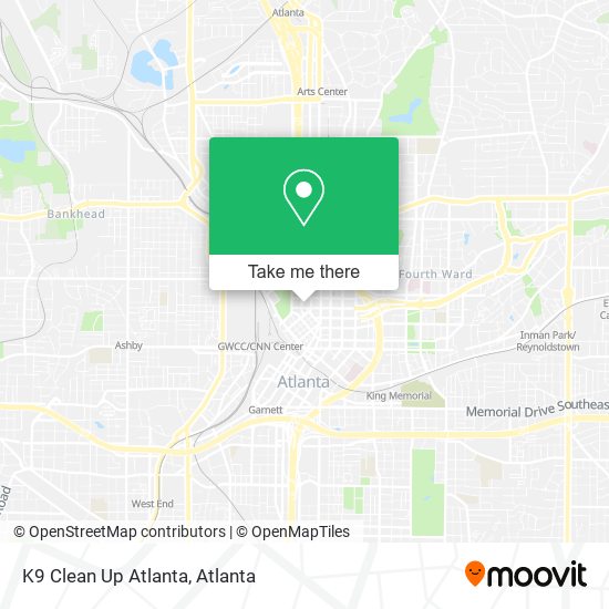 K9 Clean Up Atlanta map