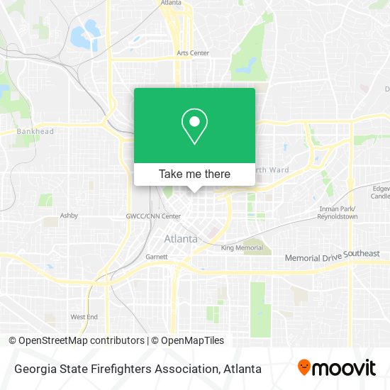 Georgia State Firefighters Association map