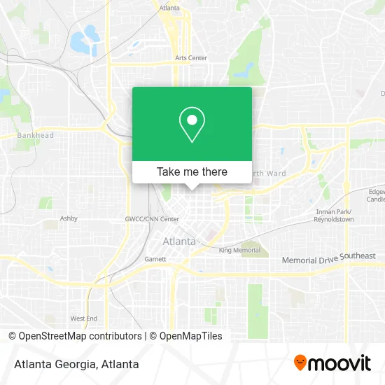 Atlanta Georgia map